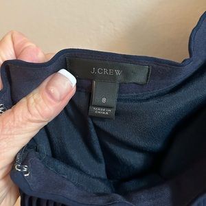 J CREW NAVY BLUE Pleaded skirt